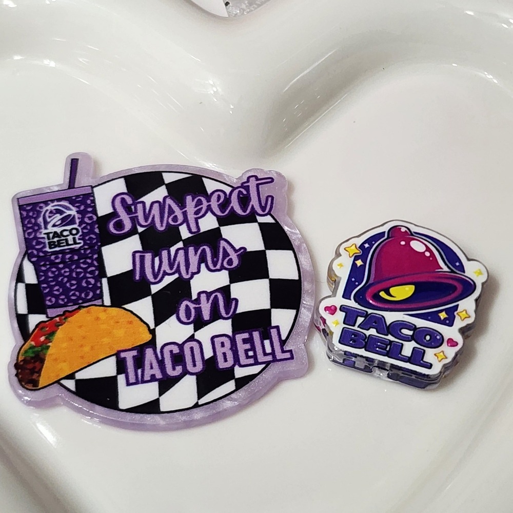 Taco Flatback Focal Beads Badge Crafts Suspect Runs On Keychain Jewelry Making